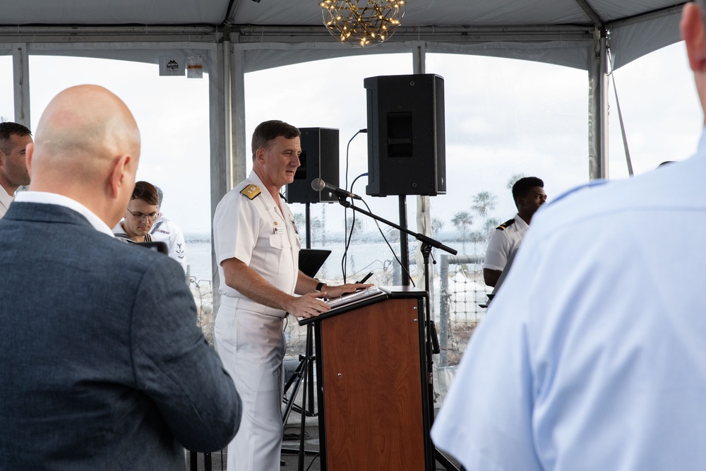 SS Princeton Hosts Navy Reception