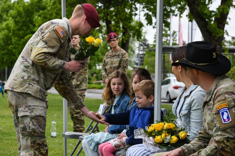 1-91 CAV, 173rd Airborne Brigade Change of Command ceremony