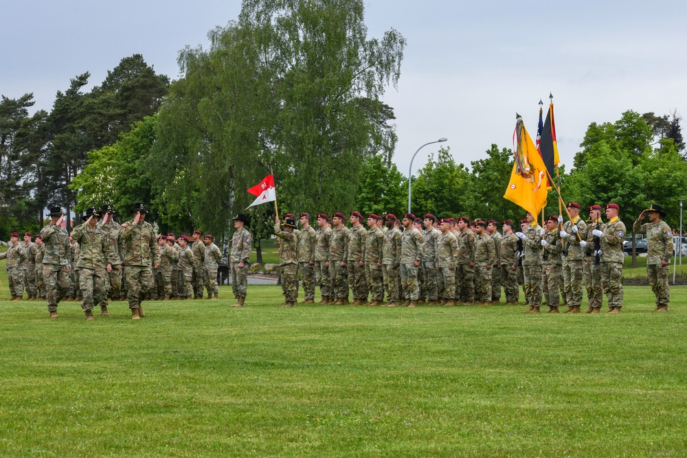 1-91 CAV, 173rd Airborne Brigade Change of Command ceremony