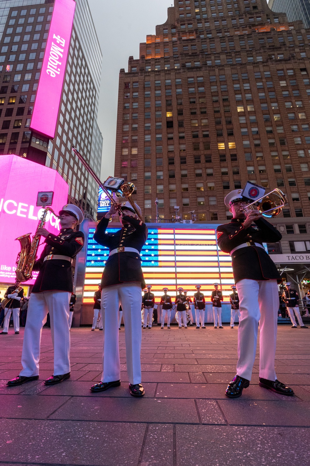 Quantico Marine Band Performs at Times Square