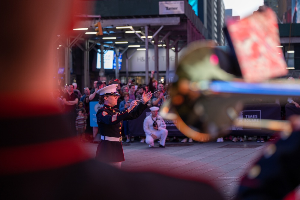 Quantico Marine Band Performs at Times Square