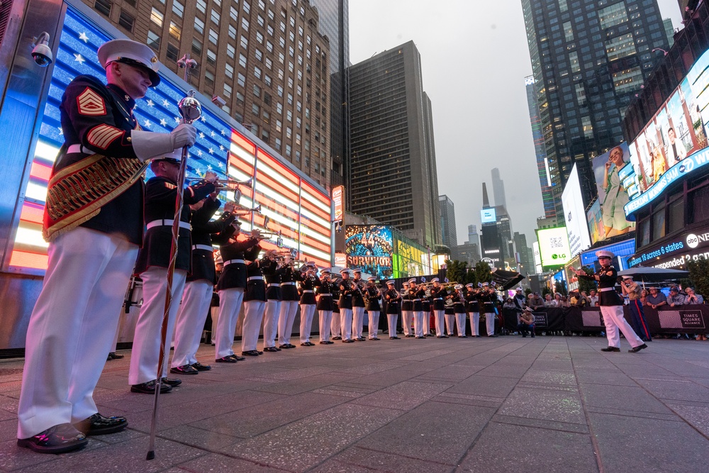 Quantico Marine Band Performs at Times Square