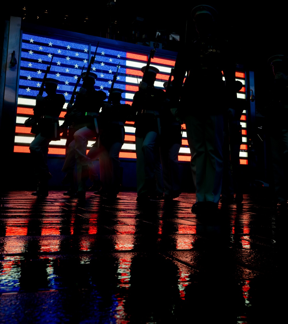 Marine Corps Silent Drill Platoon Performs at Times Square