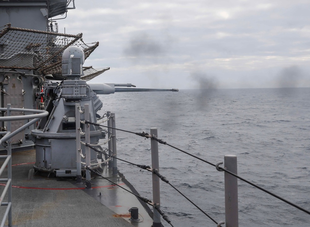 USS Shiloh Conducts Live-Fire