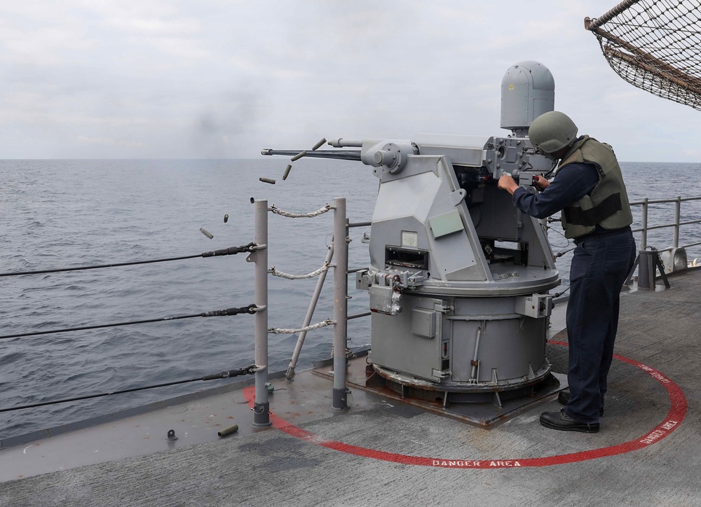 USS Shiloh Conducts Live-Fire