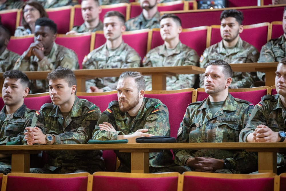 U.S. Consulate General in Leipzig Kenichiro Toko, speaks to U.S. Army and Bundeswehr Soldiers