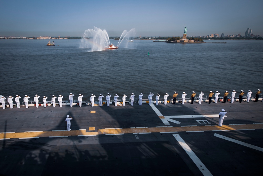 USS WASP Arrives at New York City for Fleet Week