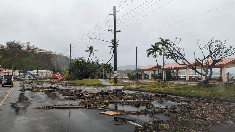 Typhoon MAWAR destruction in Guam