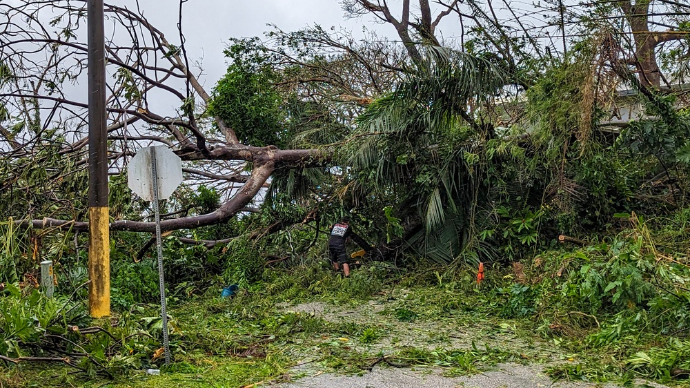 Typhoon MAWAR destruction in Guam