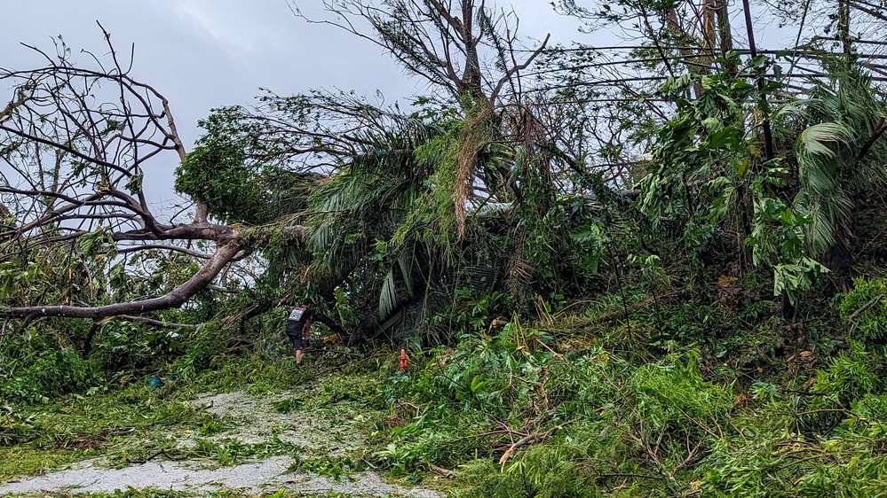 Typhoon MAWAR destruction in Guam