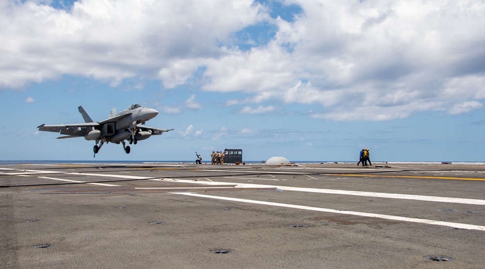 USS Ronald Reagan (CVN 76) conducts flight operations