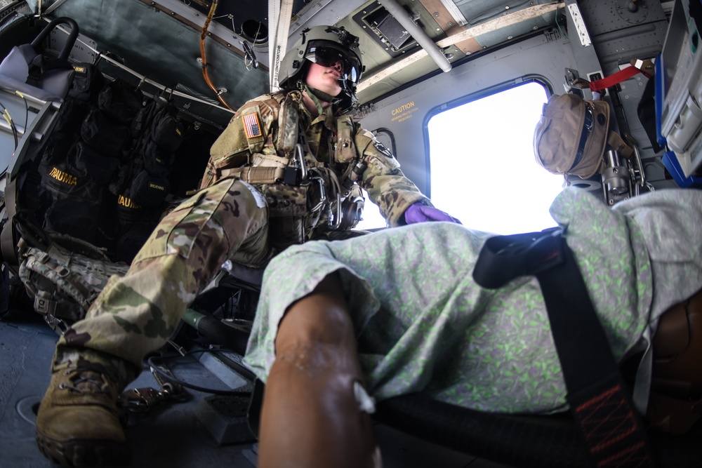 South Carolina Army National Guard conducts joint MEDEVAC and aeromedical intensive care training with Prisma Health