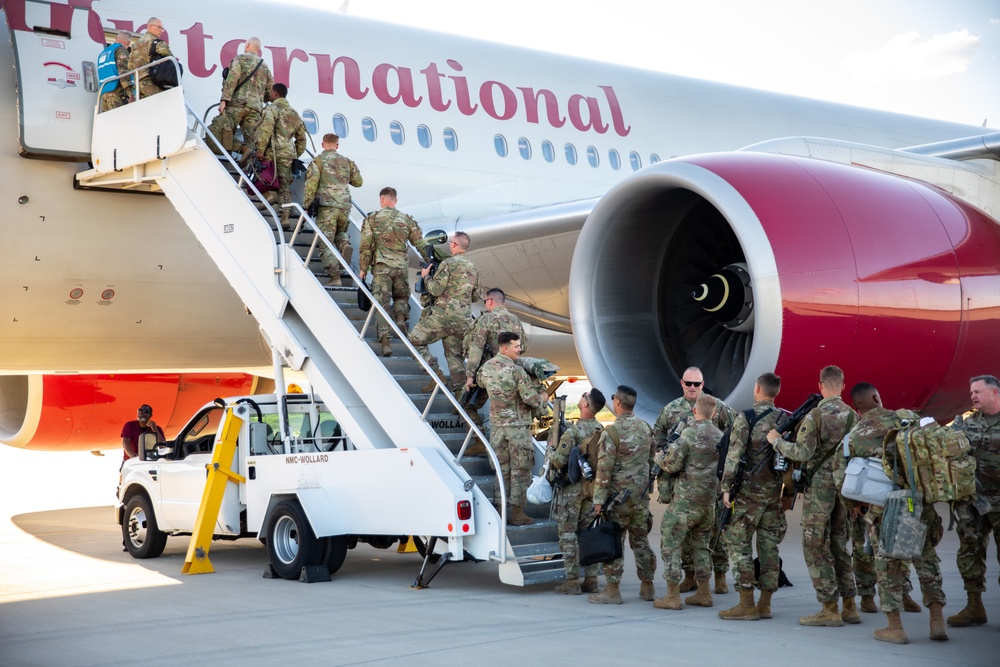 Over 1,000 Soldiers of the 45th IBCT deployed as Task Force Tomahawk - bound for the Horn of Africa.