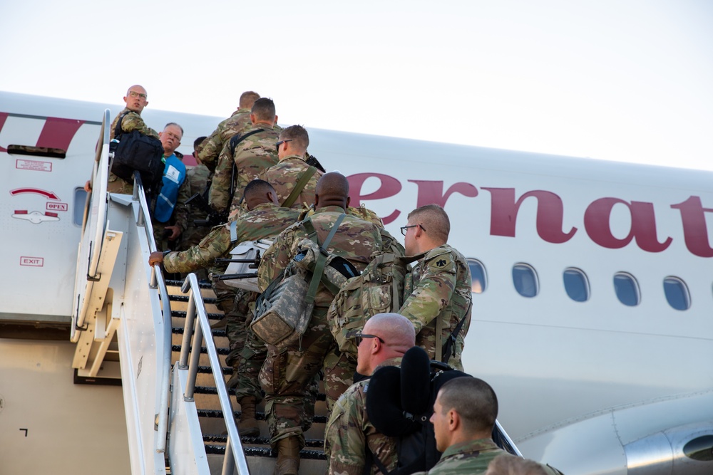 Over 1,000 Soldiers of the 45th IBCT deployed as Task Force Tomahawk - bound for the Horn of Africa.