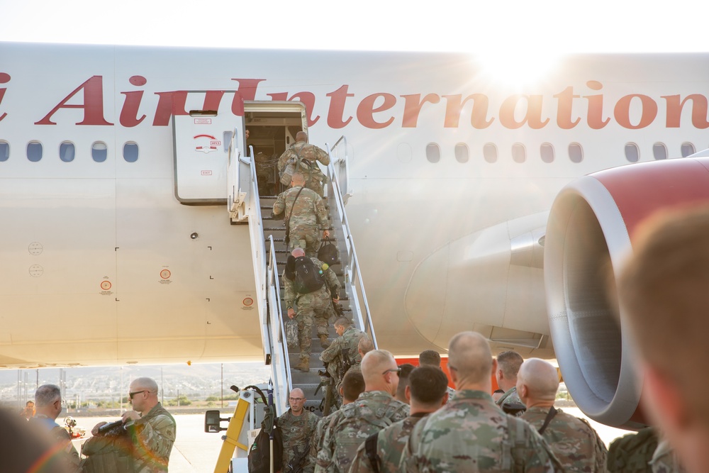 Over 1,000 Soldiers of the 45th IBCT deployed as Task Force Tomahawk - bound for the Horn of Africa.