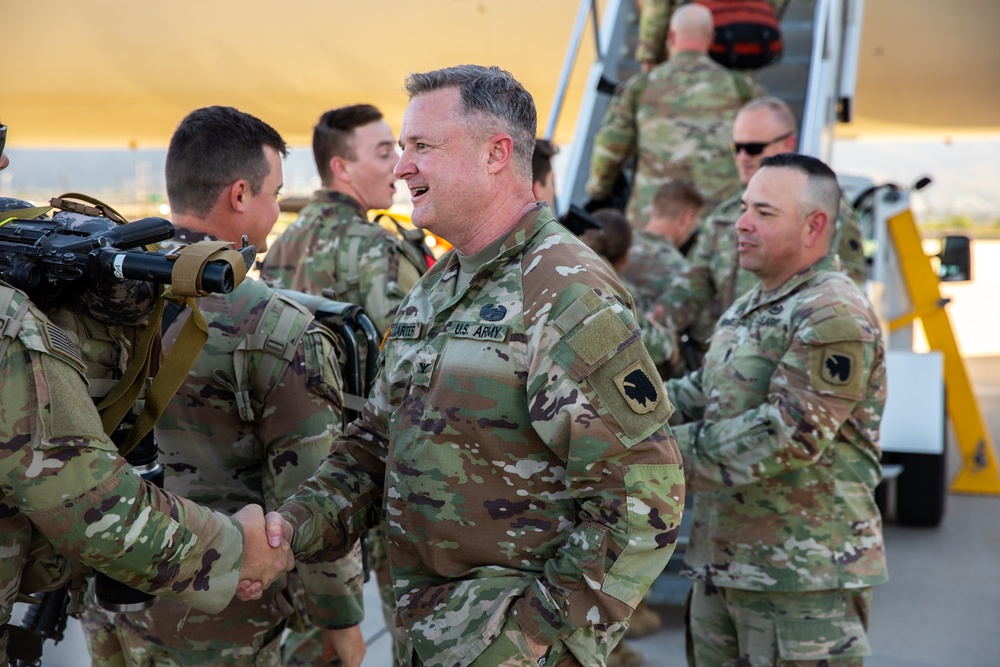 Over 1,000 Soldiers of the 45th IBCT deployed as Task Force Tomahawk - bound for the Horn of Africa.