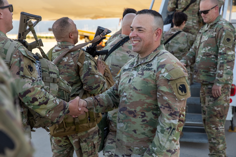 Over 1,000 Soldiers of the 45th IBCT deployed as Task Force Tomahawk - bound for the Horn of Africa.