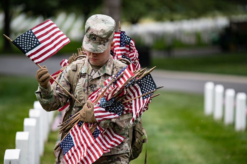 Flags In 2023 at Arlington National Cemetery