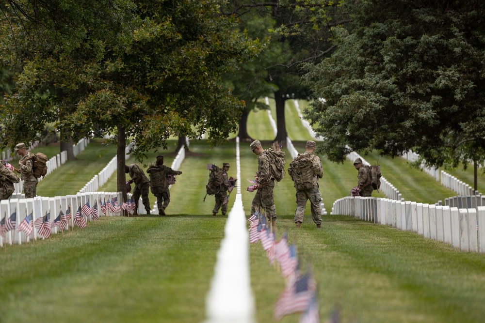 Arlington National Cemetery &quot;Flags In&quot;