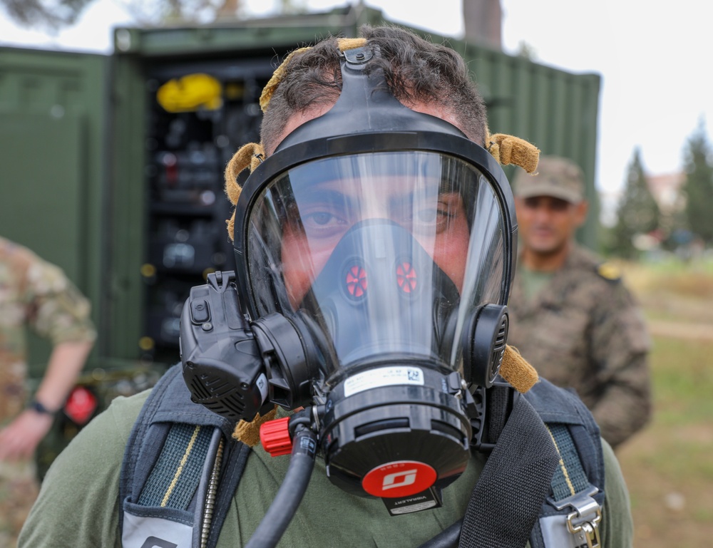 U.S and Tunisian Armed Forces rehearse decontamination procedures