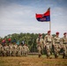 Paratroopers March During Pass In Review Ceremony