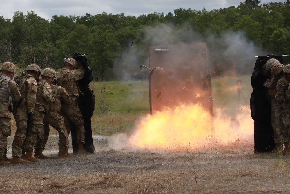 Engineers Detonate Door-Breaching Charge at Camp Robinson