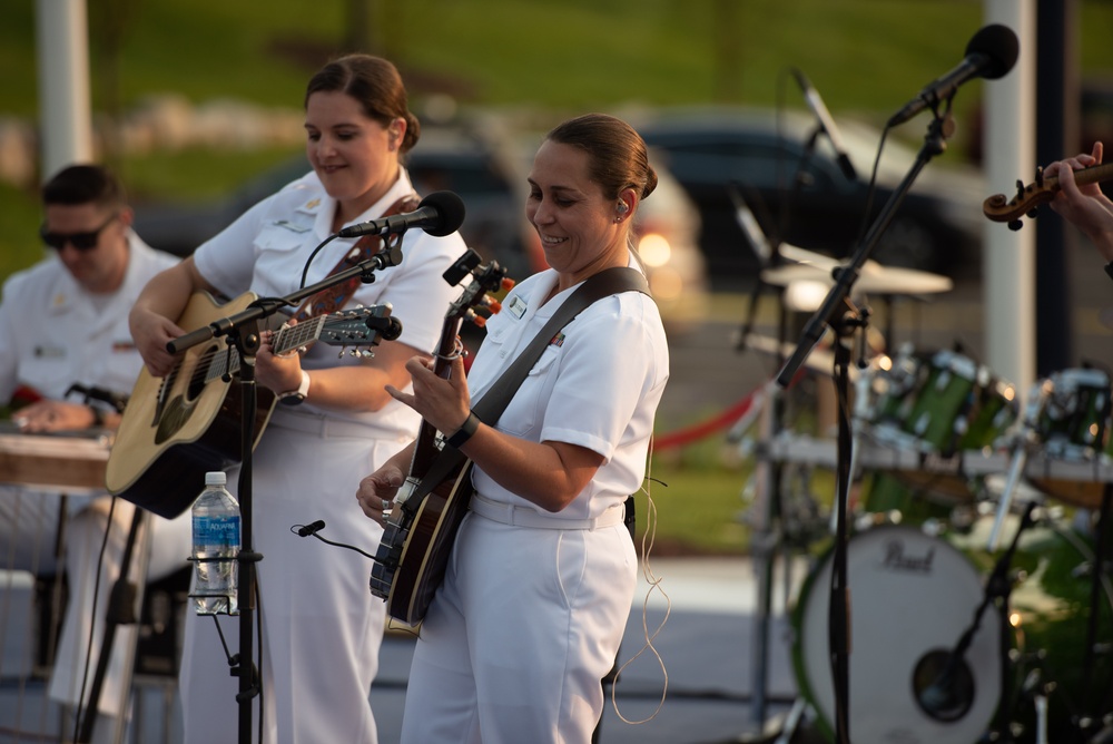 U.S. Navy Band Country Current performs in Spirit Park at National Harbor, MD.