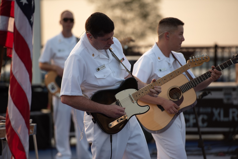 U.S. Navy Band Country Current performs in Spirit Park at National Harbor, MD.