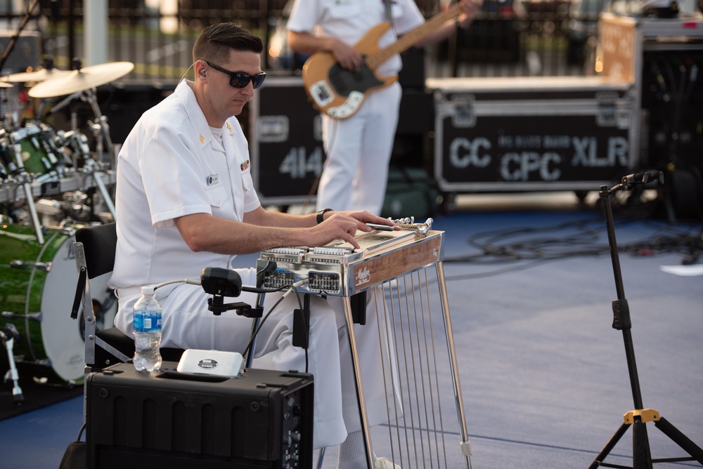 U.S. Navy Band Country Current performs in Spirit Park at National Harbor, MD.