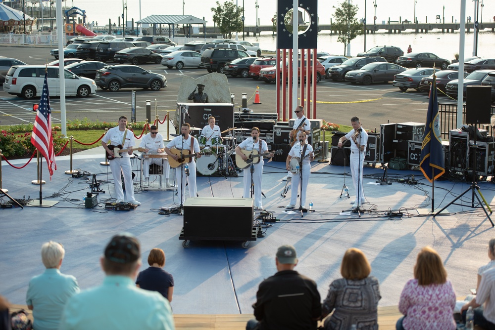 U.S. Navy Band Country Current performs in Spirit Park at National Harbor, MD.