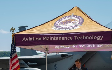Westfield Technical Academy Aviation Maintenance Technology 2023 graduate enlists in the 104FW