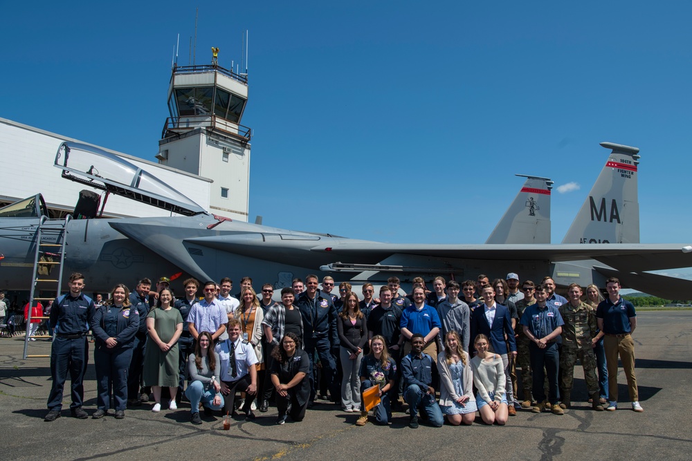 Westfield Technical Academy Aviation Maintenance Technology 2023 graduate enlists in the 104FW