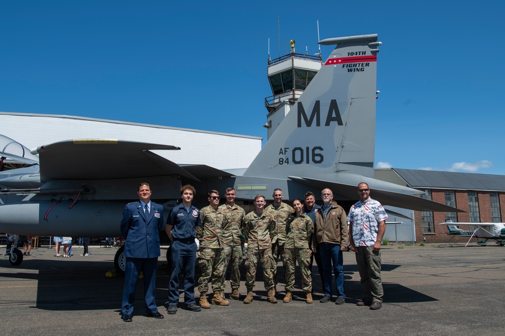 Westfield Technical Academy Aviation Maintenance Technology 2023 graduate enlists in the 104FW