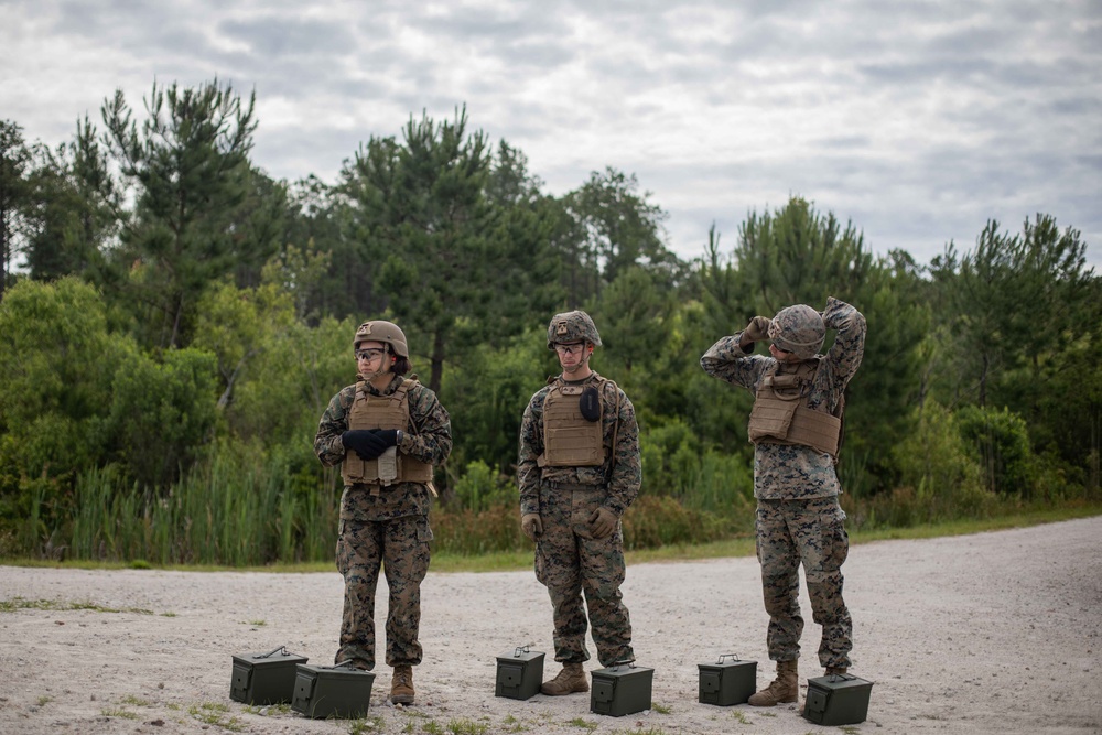 2nd Marine Logistics Group Battles Skills Training School Machine Gun Course Live-Fire Range