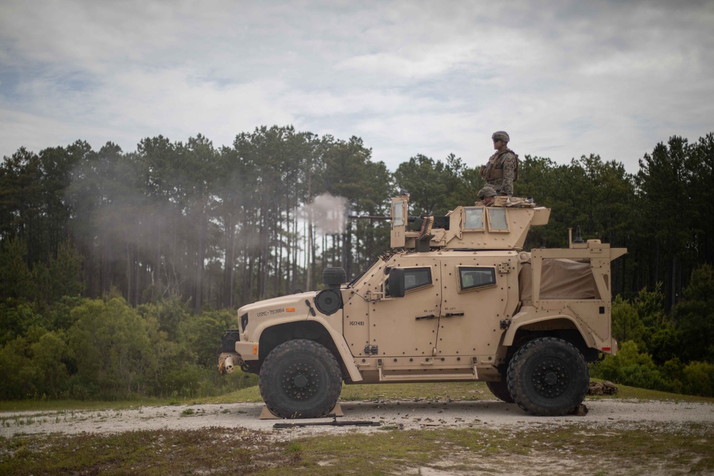 2nd Marine Logistics Group Battles Skills Training School Machine Gun Course Live-Fire Range