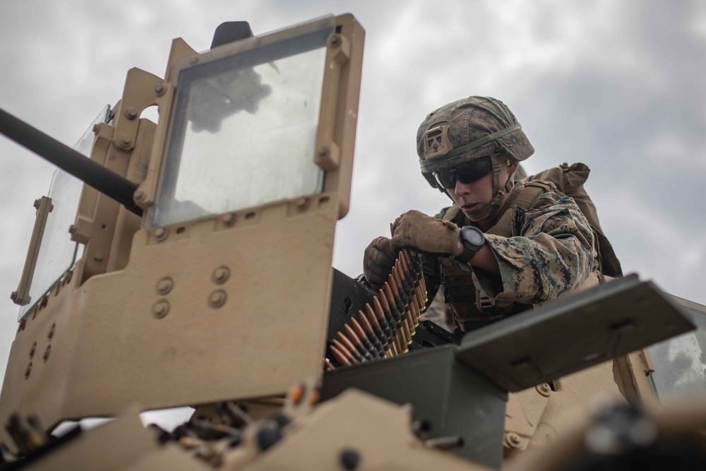 2nd Marine Logistics Group Battles Skills Training School Machine Gun Course Live-Fire Range