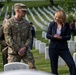 Deputy Secretary Hicks, staff place flags at Arlington National Cemetery