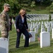 Deputy Secretary Hicks, staff place flags at Arlington National Cemetery