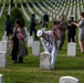 Deputy Secretary Hicks, staff place flags at Arlington National Cemetery