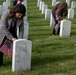 Deputy Secretary Hicks, staff place flags at Arlington National Cemetery