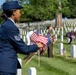 Deputy Secretary Hicks, staff place flags at Arlington National Cemetery