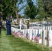 Deputy Secretary Hicks, staff place flags at Arlington National Cemetery