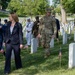 Deputy Secretary Hicks, staff place flags at Arlington National Cemetery