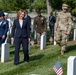 Deputy Secretary Hicks, staff place flags at Arlington National Cemetery