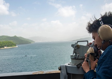 Sailor Mans Alidade During Port Transit