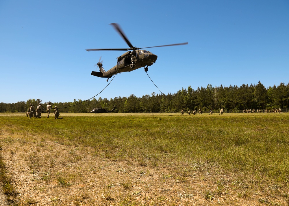 3rd Special Forces Group (Airborne) execute Fast Rope Insertion Extraction System training during Southern Strike