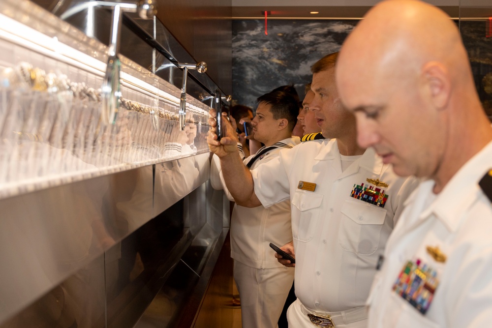 Marines, Sailors and Coast Guardsmen Tour NFL Headquarters