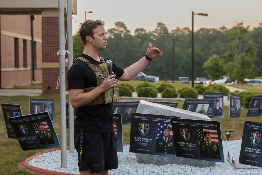 3rd Special Forces Group (Airborne) conducts memorial physical training in honor of Memorial Day