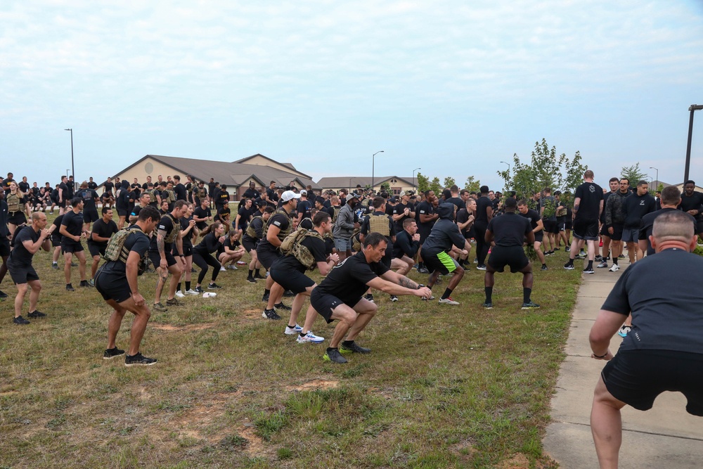 3rd Special Forces Group (Airborne) conducts memorial physical training in honor of Memorial Day