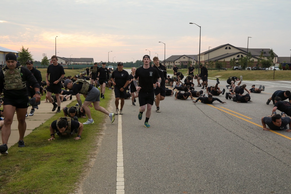 3rd Special Forces Group (Airborne) conducts memorial physical training in honor of Memorial Day